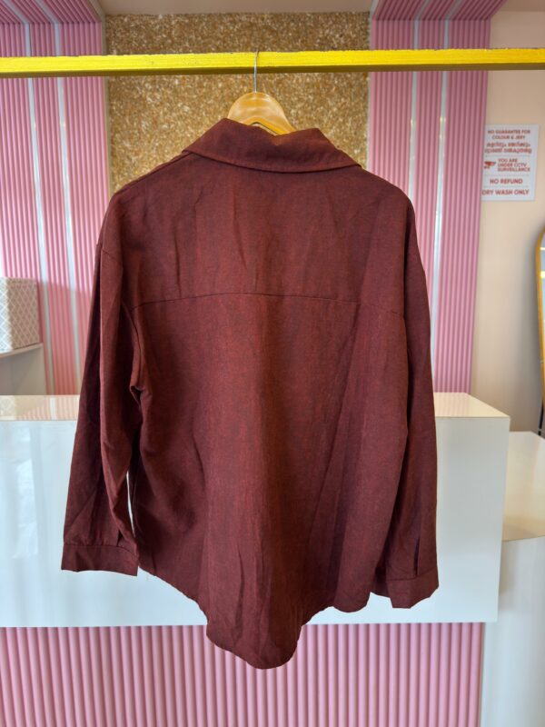 Striped Square Collar Shirt